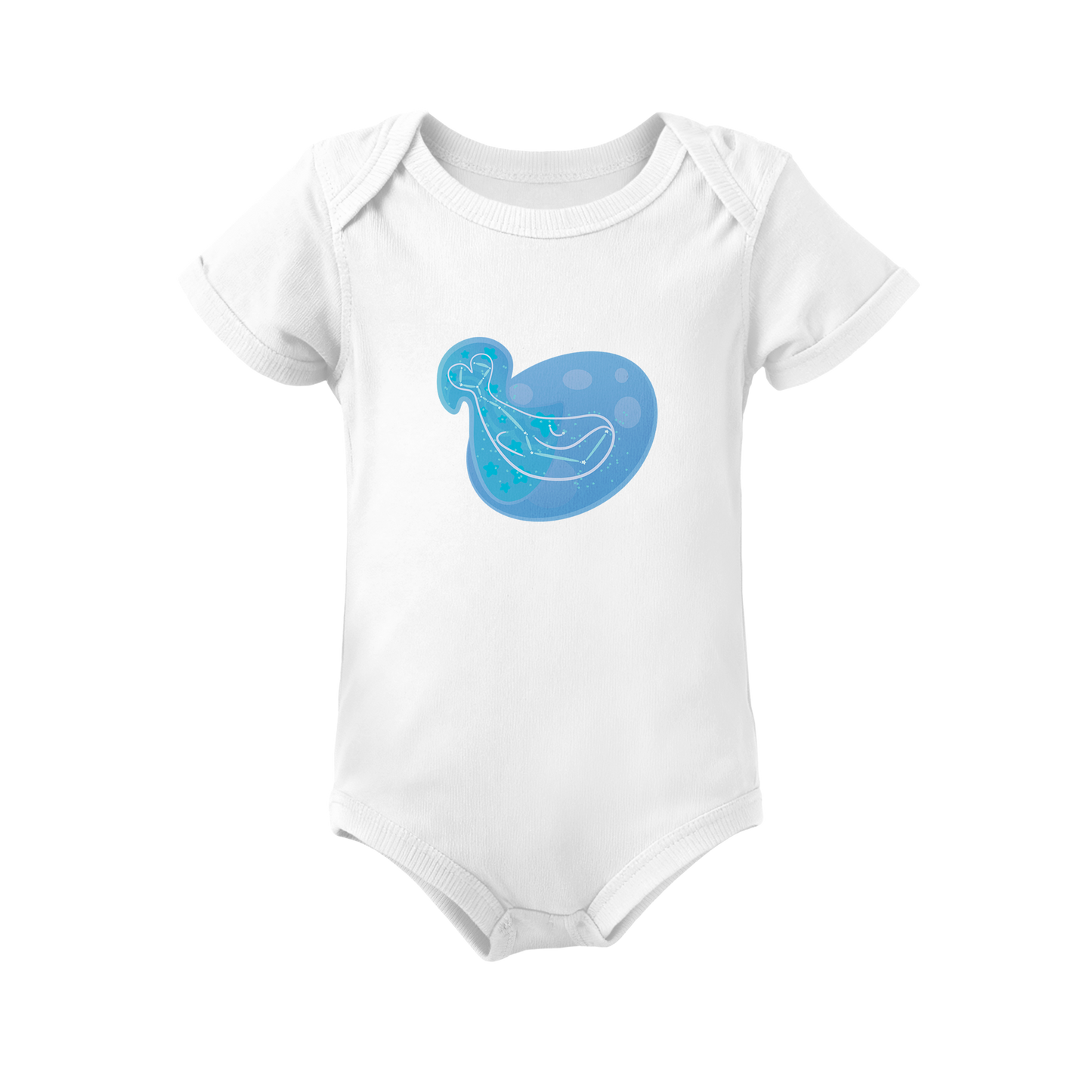 Mir the Spunky Calf Astral Zenith Traces on Infant Baby Rib Bodysuit