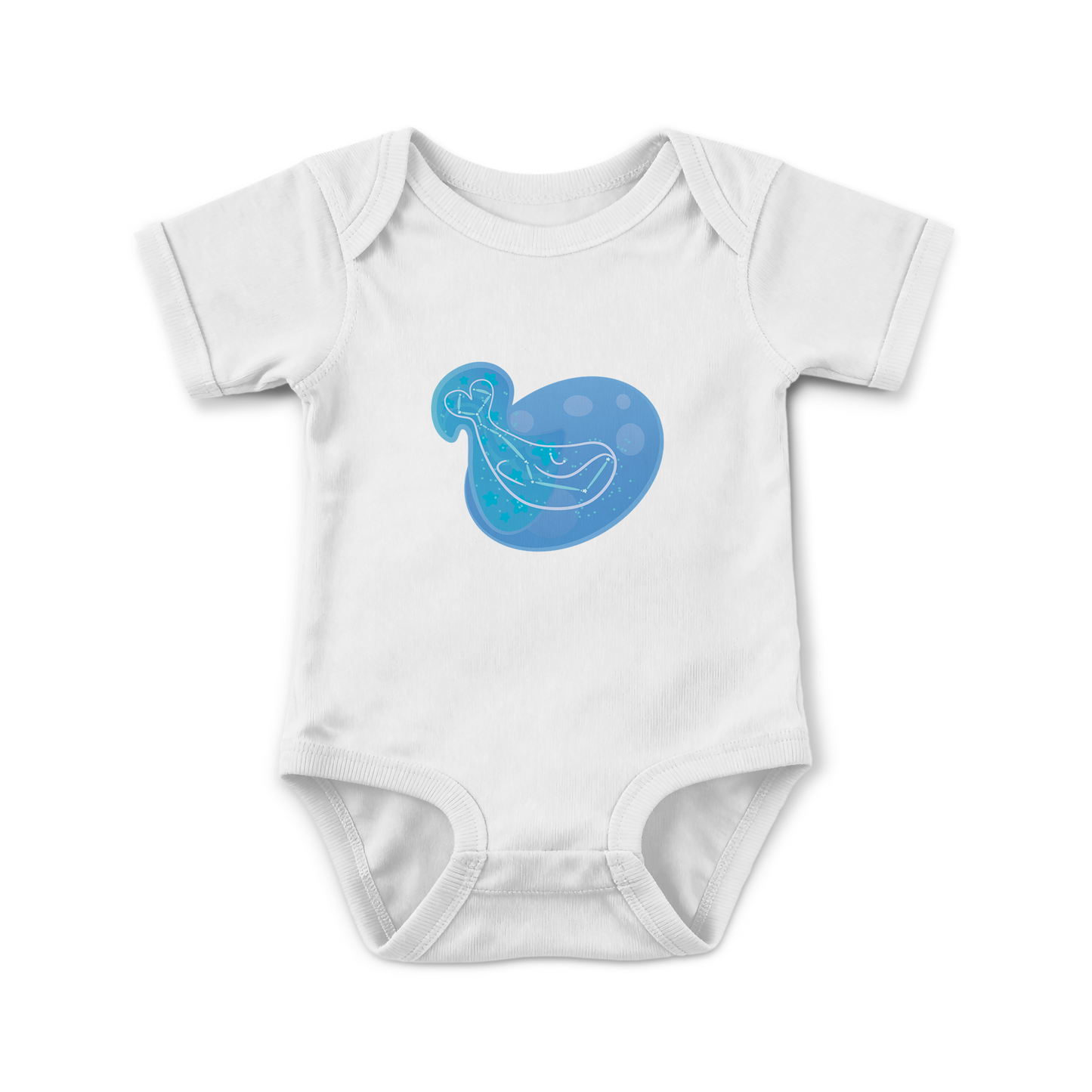 Mir the Spunky Calf Astral Zenith Traces on Infant Baby Rib Bodysuit