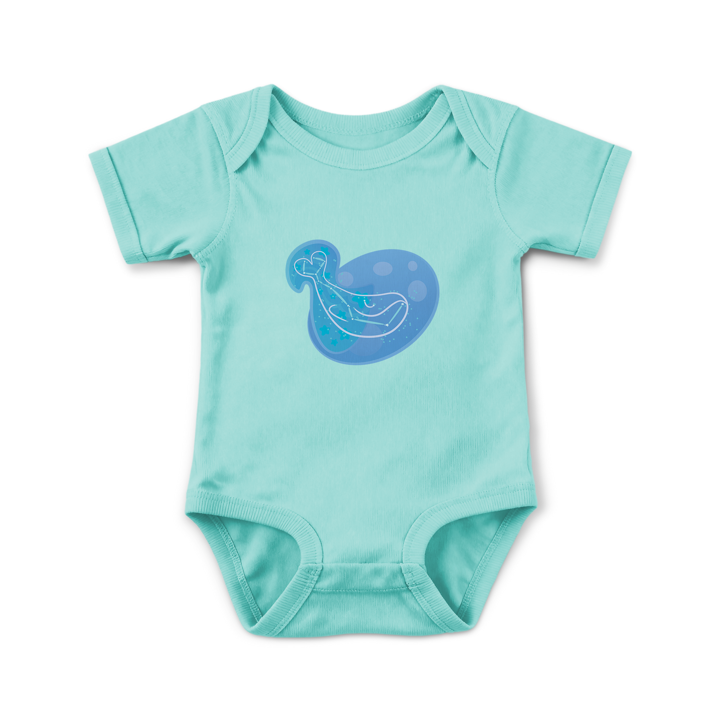 Mir the Spunky Calf Astral Zenith Traces on Infant Baby Rib Bodysuit