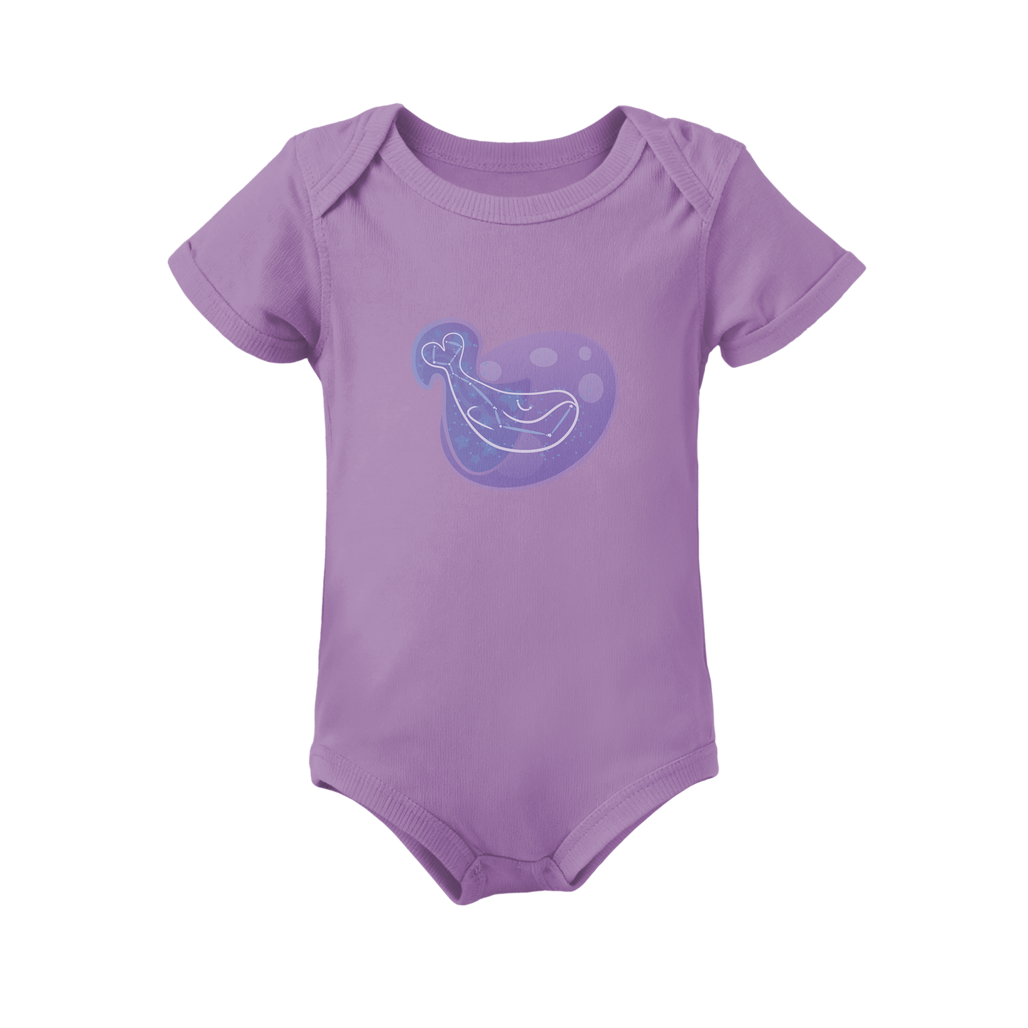 Mir the Spunky Calf Astral Nadir Traces on Infant Baby Rib Bodysuit