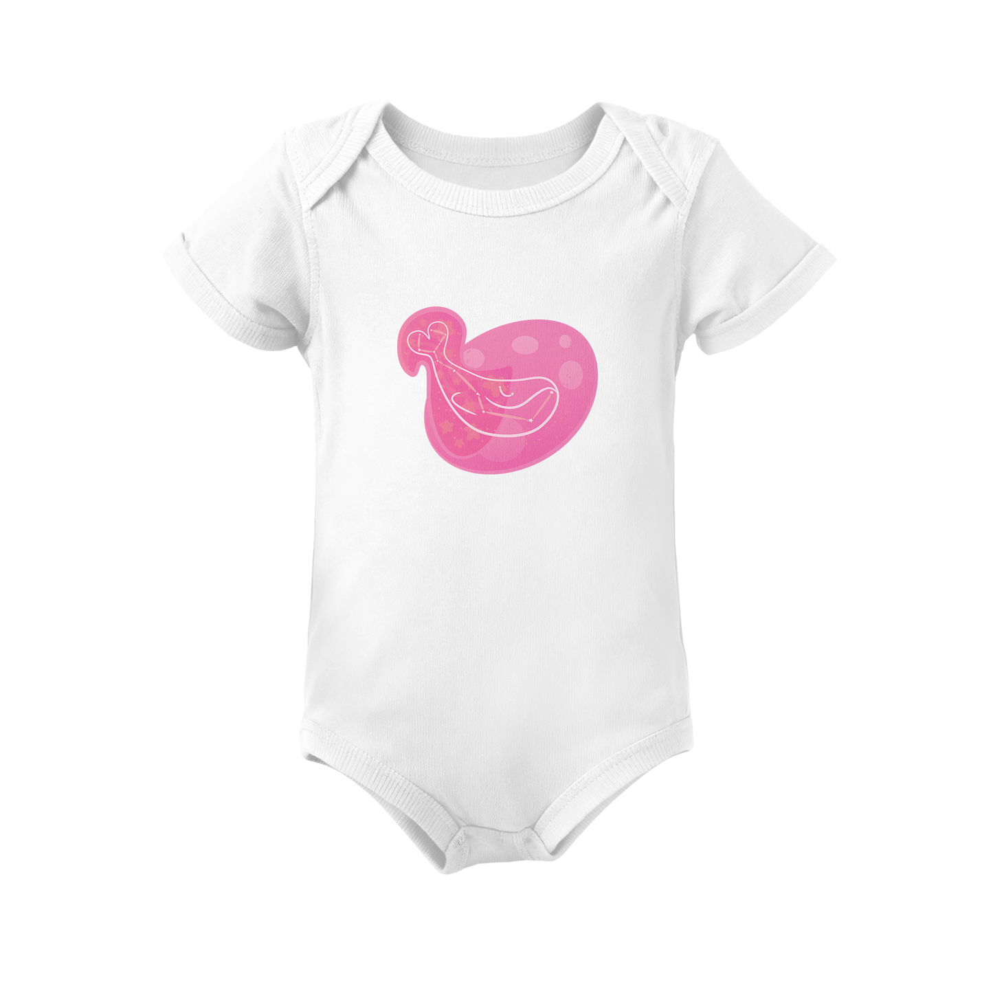 Mir the Spunky Calf Astral Dusk Traces on Infant Baby Rib Bodysuit