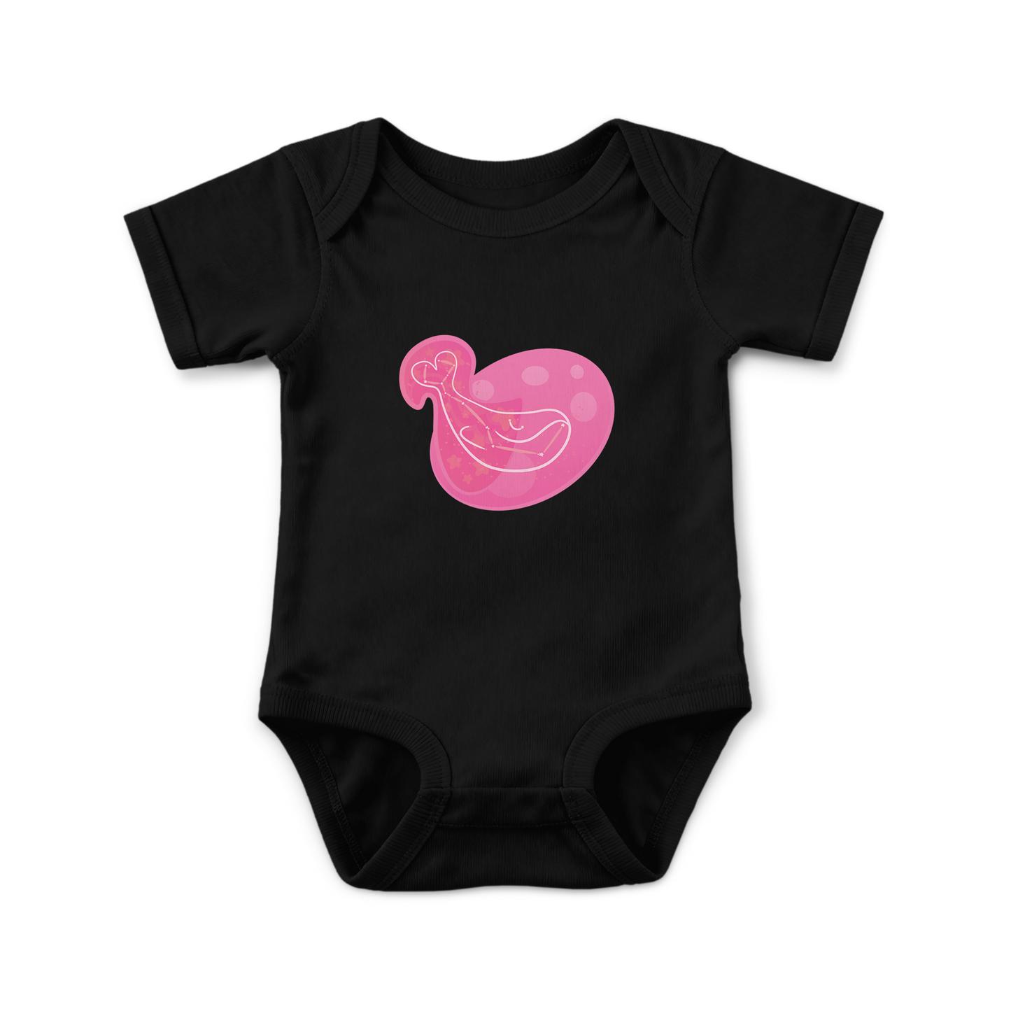Mir the Spunky Calf Astral Dusk Traces on Infant Baby Rib Bodysuit