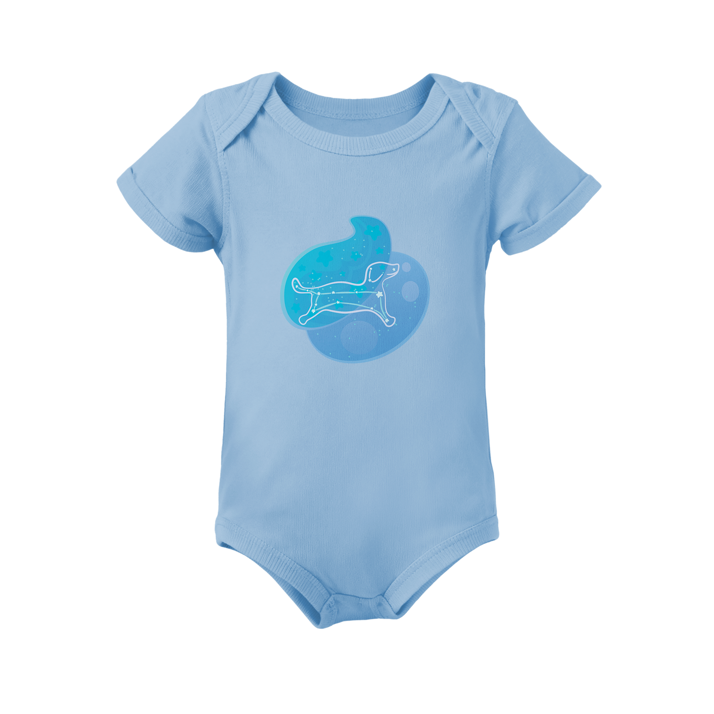 Rius the Loyal Puppy Astral Zenith Traces on Infant Baby Rib Bodysuit