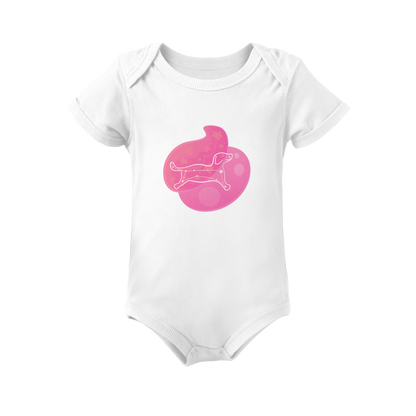 Rius the Loyal Puppy Astral Dusk Traces on Infant Baby Rib Bodysuit
