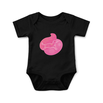 Rius the Loyal Puppy Astral Dusk Traces on Infant Baby Rib Bodysuit