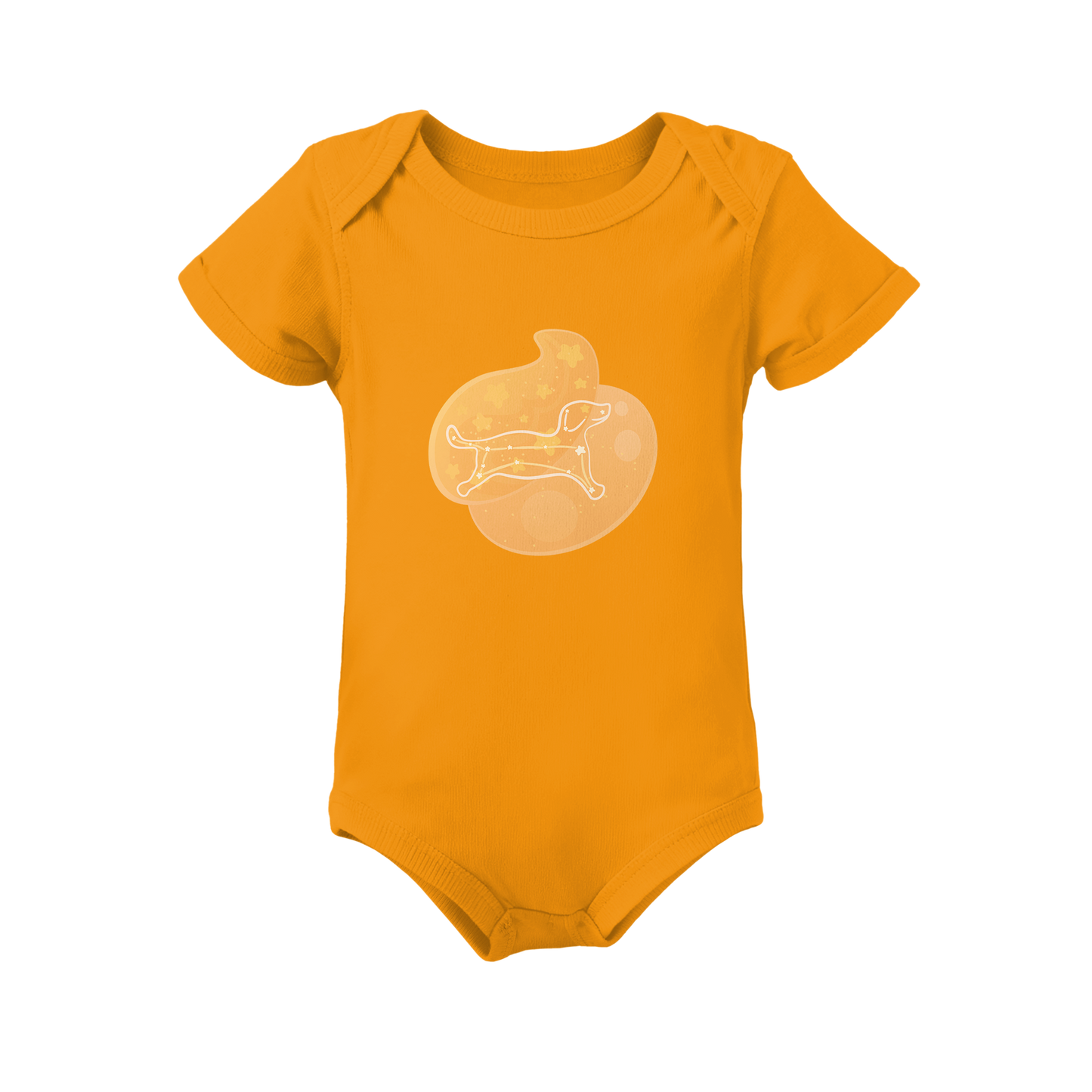 Rius the Loyal Puppy Astral Dawn Traces Infant Baby Rib Bodysuit