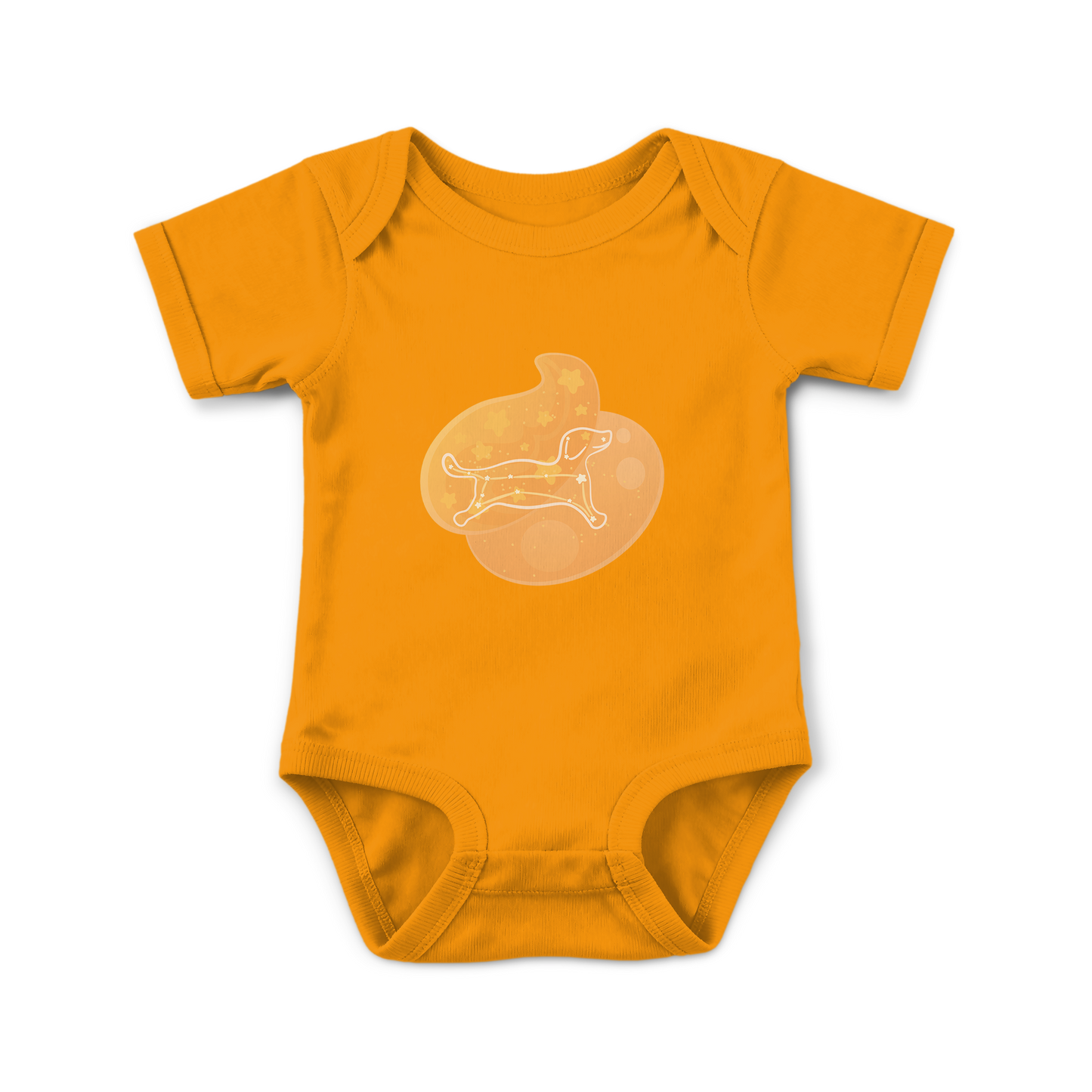 Rius the Loyal Puppy Astral Dawn Traces Infant Baby Rib Bodysuit