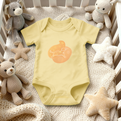 Rius the Loyal Puppy Astral Dawn Traces Infant Baby Rib Bodysuit