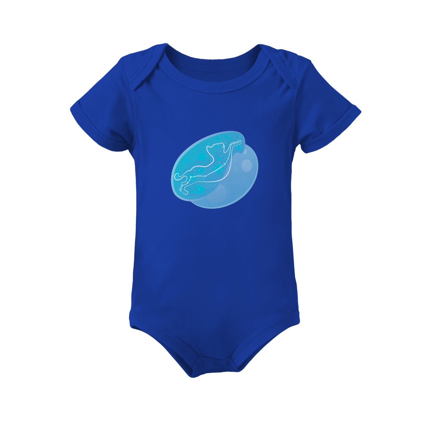 Lyn the Keen Kitten Astral Zenith Traces on Infant Baby Rib Bodysuit