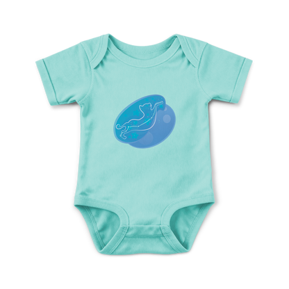 Lyn the Keen Kitten Astral Zenith Traces on Infant Baby Rib Bodysuit