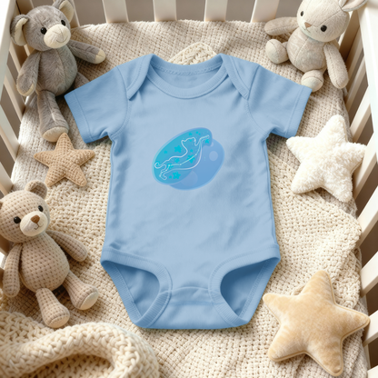 Lyn the Keen Kitten Astral Zenith Traces on Infant Baby Rib Bodysuit