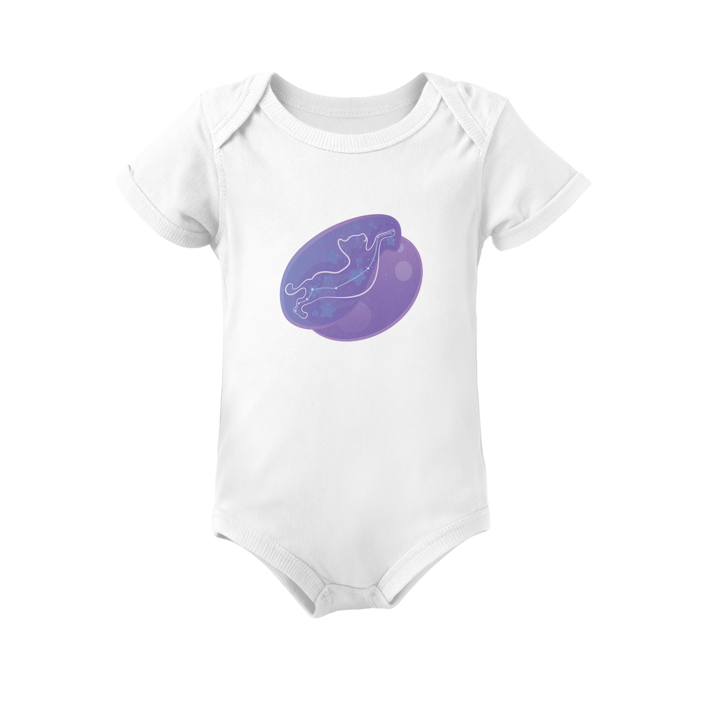 Lyn the Keen Kitten Astral Nadir Traces on Infant Baby Rib Bodysuit