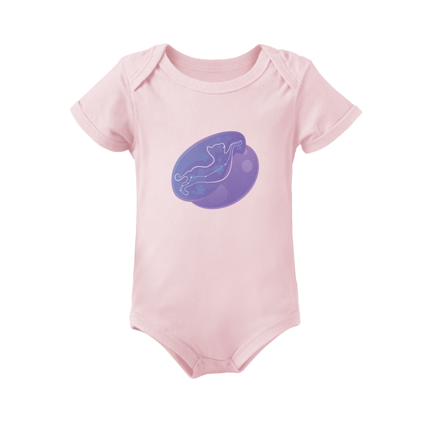 Lyn the Keen Kitten Astral Nadir Traces on Infant Baby Rib Bodysuit