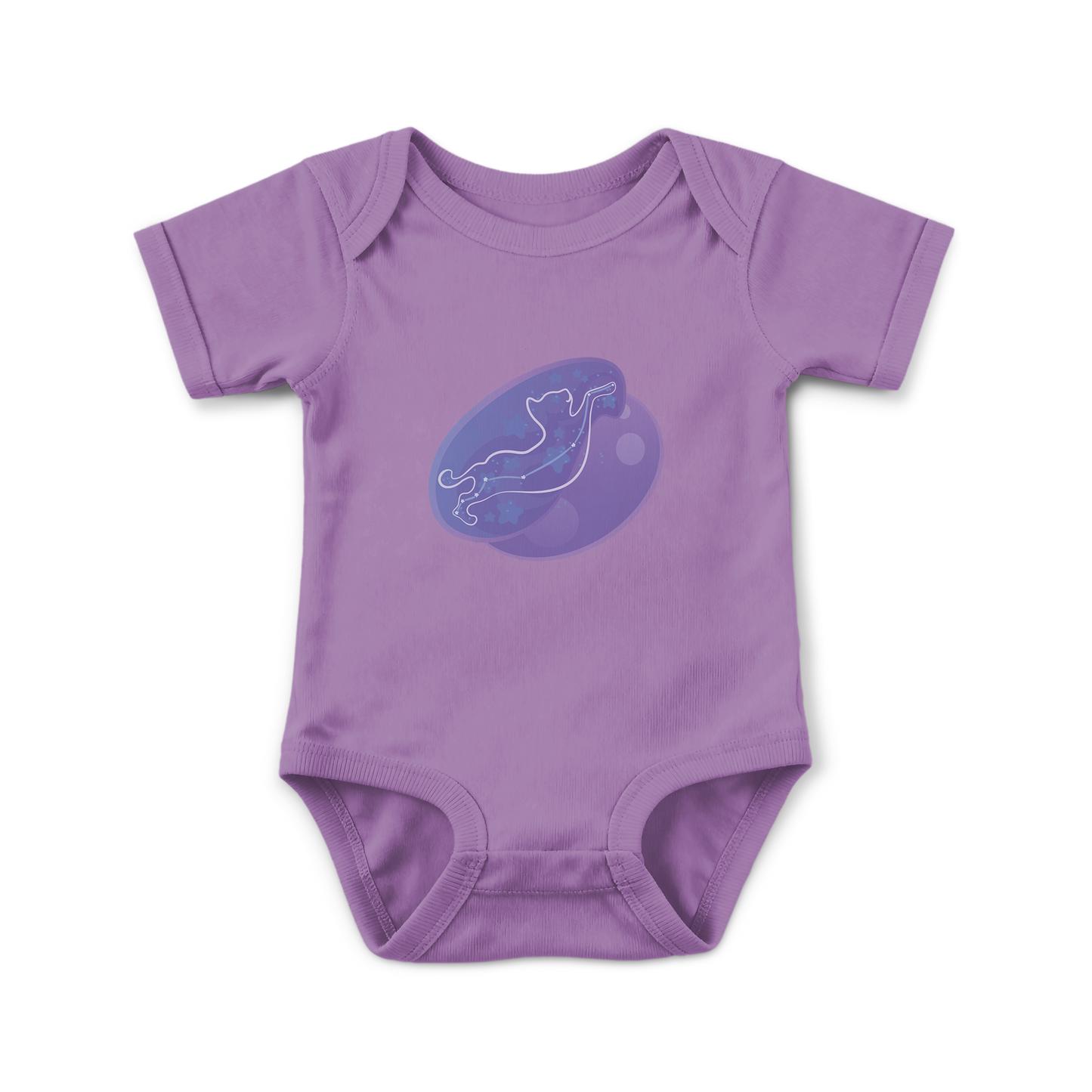 Lyn the Keen Kitten Astral Nadir Traces on Infant Baby Rib Bodysuit