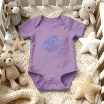 Lyn the Keen Kitten Astral Nadir Traces on Infant Baby Rib Bodysuit