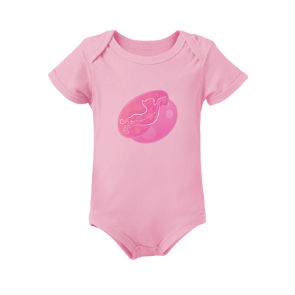 Lyn the Keen Kitten Astral Dusk Traces on Infant Baby Rib Bodysuit