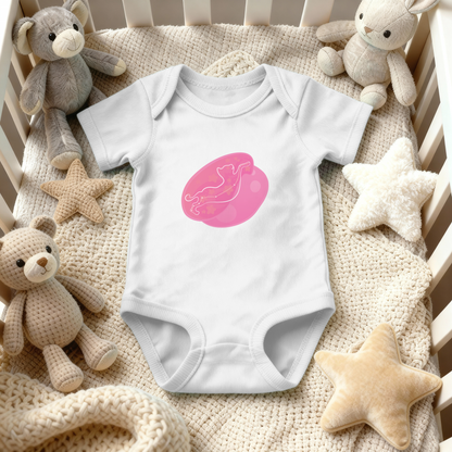 Lyn the Keen Kitten Astral Dusk Traces on Infant Baby Rib Bodysuit
