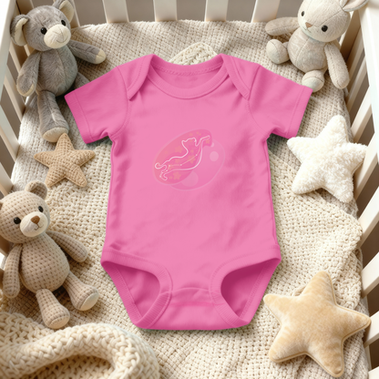 Lyn the Keen Kitten Astral Dusk Traces on Infant Baby Rib Bodysuit
