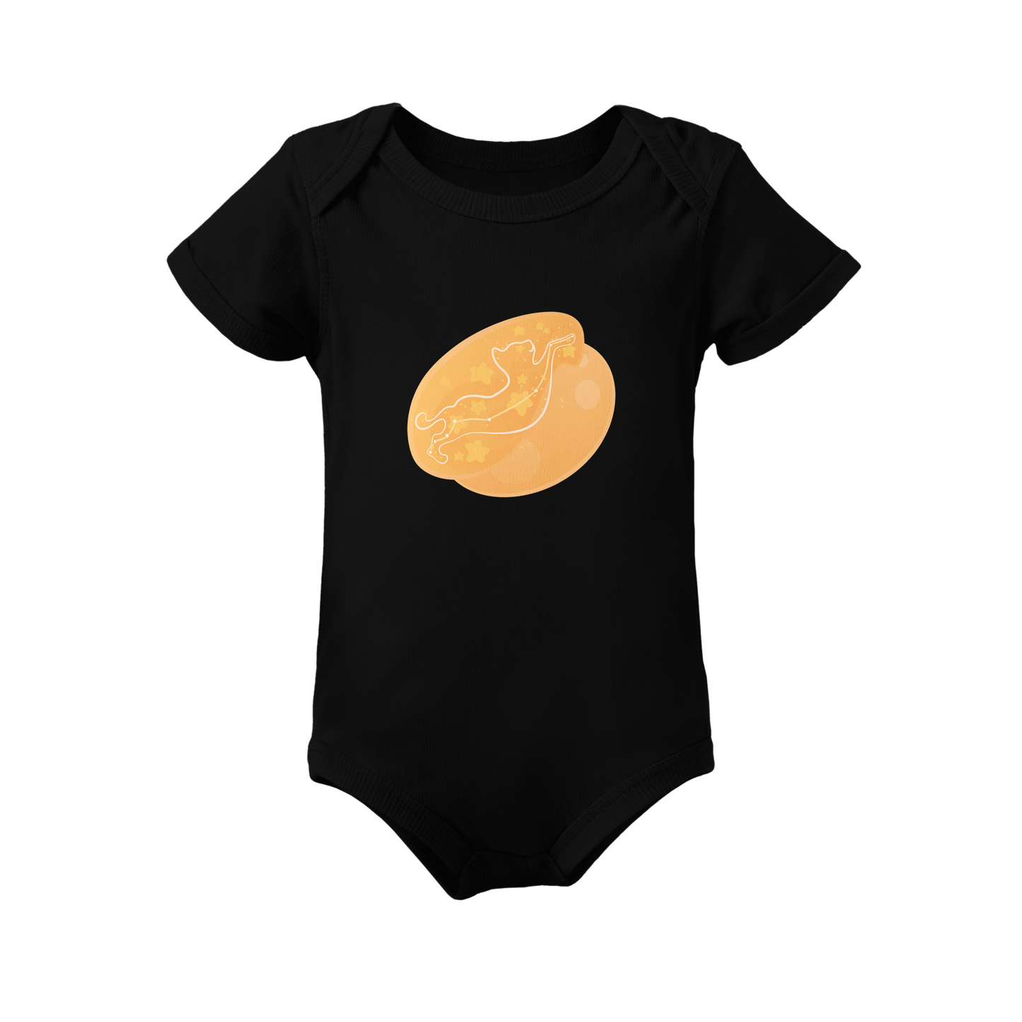 Lyn the Keen Kitten Astral Dawn Traces on Infant Baby Rib Bodysuit