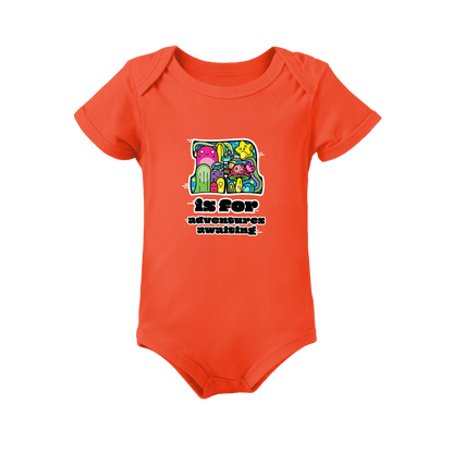 A is for Adventures Awaiting on Infant Baby Rib Bodysuit