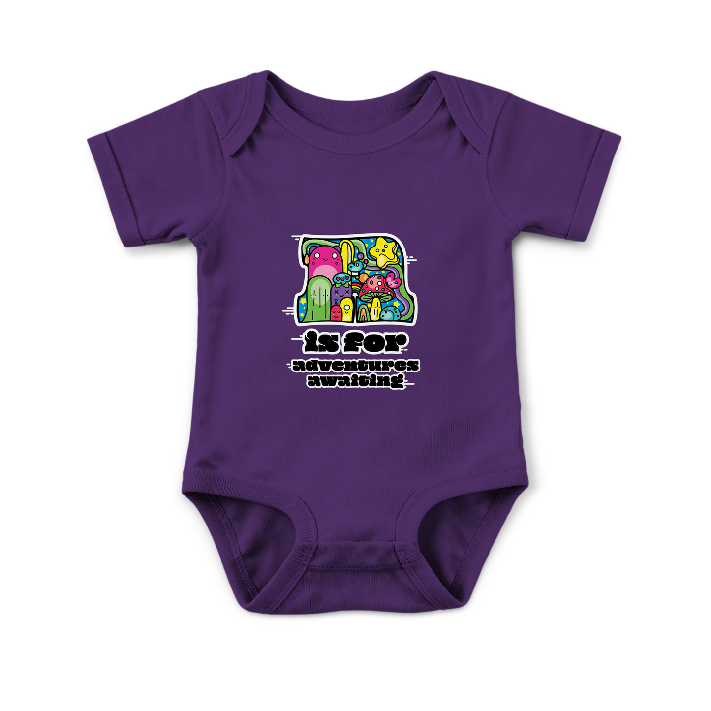 A is for Adventures Awaiting on Infant Baby Rib Bodysuit